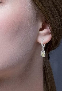 Real Light Lemon Topaz Earring