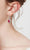 Boucle d'oreille en rubis fin avec pierre