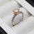 Pearl Pink Ring crafted side