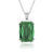 Lavet Emerald vedhæng halskæde
